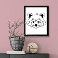 thumbnail image 4 of Designs ByLITA Red Panda Outlined version, 8 x 10 Black Wall Print Animals (Framed) | Family Presents | Bedroom | Stylish Kindergarten Decor, 4 of 4