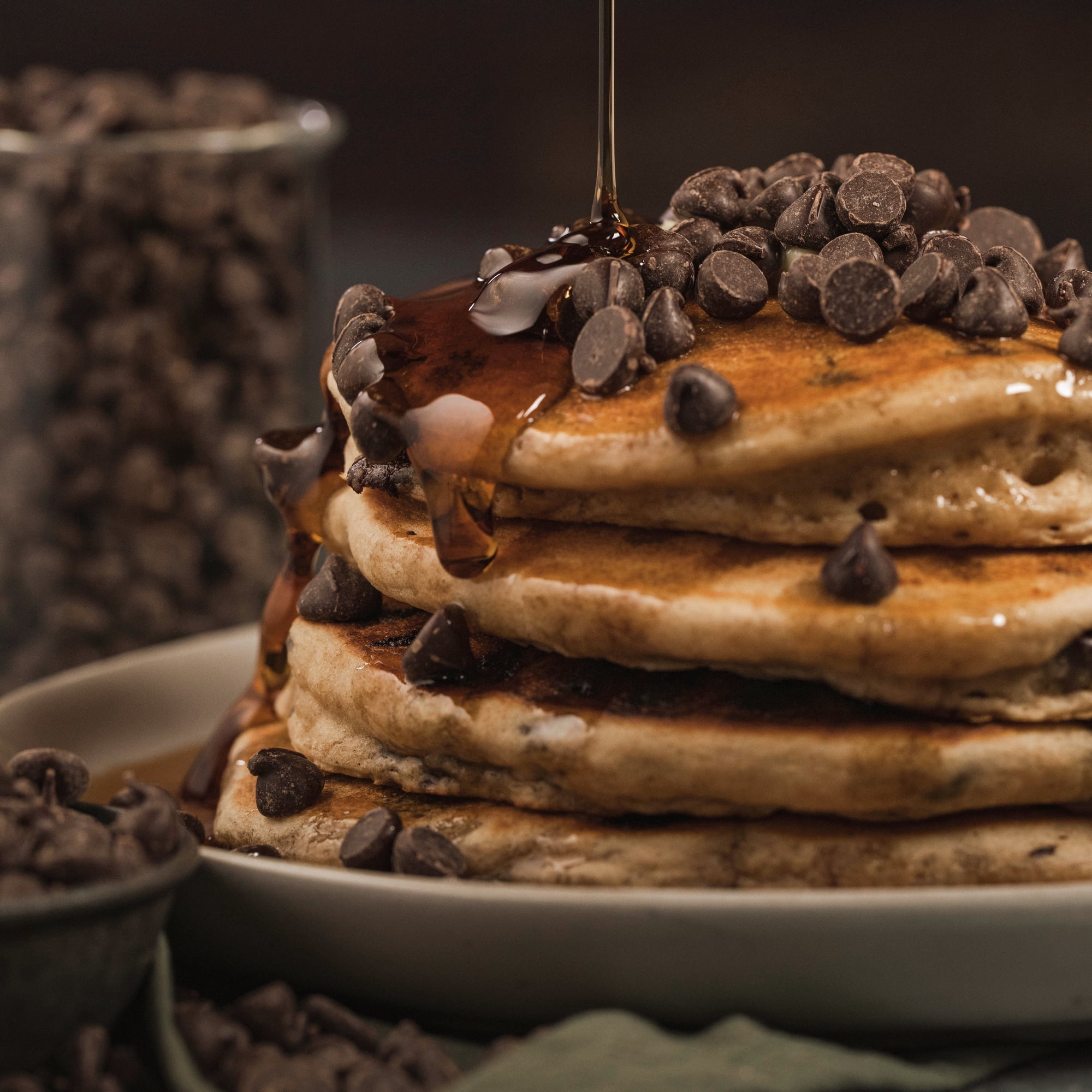 (2 pack) Kodiak Protein-Packed Power Cakes Chocolate Chip Pancake and Waffle Mix, 18 oz Box