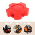 thumbnail image 3 of Phenofice Red Plastic Forklift Engine Oil Filler Cap 1Set for Tight Seal in Industrial Use, 3 of 8