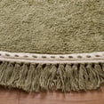 thumbnail image 4 of Safavieh Easy Care Willard Solid Cotton Machine Washable Area Rug, Green/Ivory, 5' x 5' Round, 4 of 9
