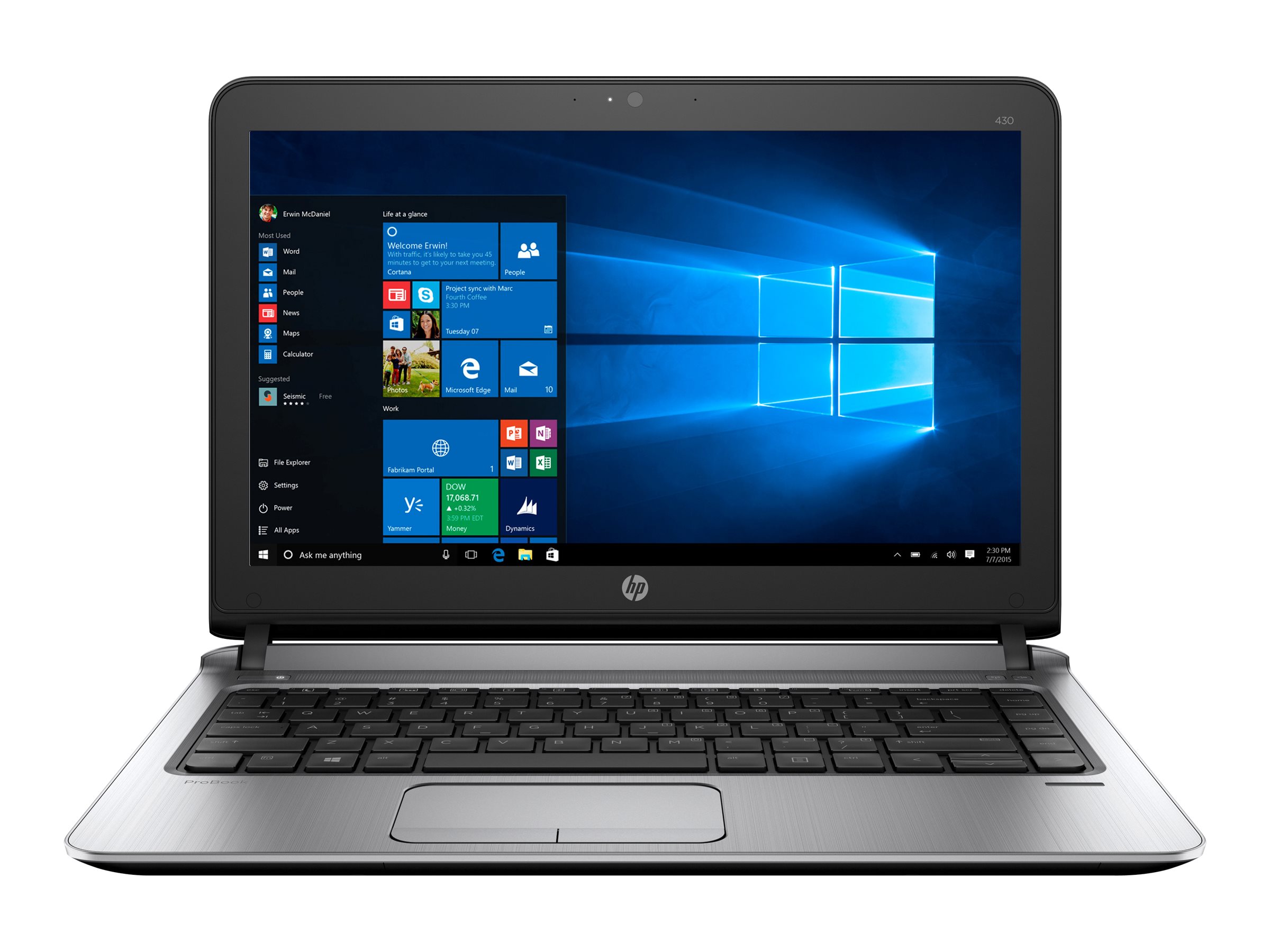 HP ProBook 430 G3 Notebook - Intel Core i5 6200U / 2.3 GHz - Win 7