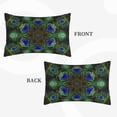 thumbnail image 2 of Daiia Peacock Feathers Bedding Waterproof Pillow Protector Zippered Queen – Bed Bug Proof Pillow Encasement-16"x24", 2 of 6
