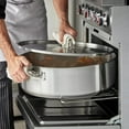 thumbnail image 2 of Truecraftware – 30 Qt. Stainless Steel Braiser Pot with Encapsulated Base and Cover - Heavy-Duty Brazier Pot Cookware Dishwasher and Oven Safe NSF, 2 of 5