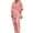 Pink, variant on LYXSSBYX 2 Piece Sets for Women Summer Women's Summer Suit Fashion Color Long Sleeve Trousers Casual Two-Piece Suit