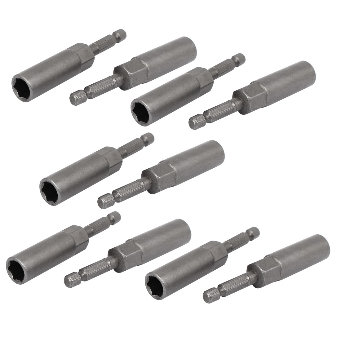 81mm Length 7mm Hex Shank 10mm Hexagonal Deep Socket Nut Driver Bit