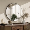 thumbnail image 3 of BEAUTYPEAK 30" Wall Mirror Bathroom Mirror Wall Mounted Round Mirror, Black, 3 of 7