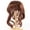 Chestnut Brown, variant on Monique Synthetic Mohair Brown Black Lizzy Doll Wig