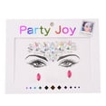 thumbnail image 1 of Soidarity Joyas para la frente de ojos, pegatinas autoadhesivas de diamantes de imitación, maquillaje facial ostentoso, decoraciones DIY para mujeres, Tratamientos faciales tipo 8 Soidarity CE013627-08B, 1 of 6