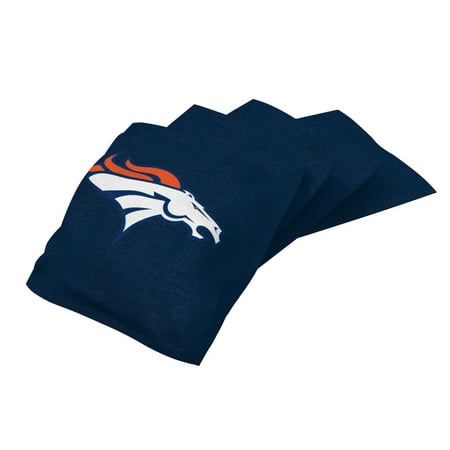 NFL Denver Broncos Wild Sports Regulation Cornhole Bean Bag Set 4pk