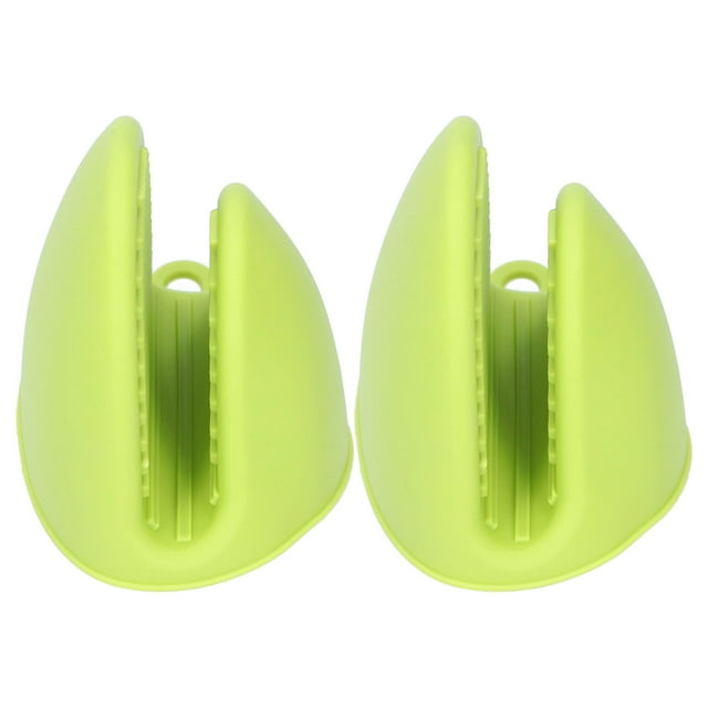 Manoplas de horno aisladas, 2 piezas Mini manoplas de horno de silicona para horno Manoplas de horno engrosadas Materiales ecológicos
