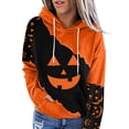 thumbnail image 2 of Chandail à Capuche Imprimé Décontracté Grande Taille pour Femmes Halloween Manches Longues Confortable, 2 of 4