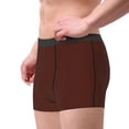 thumbnail image 4 of Disketp Brown Men'S Boxer Briefs,Soft And Breathable Cotton Underwear With Comfortflex Waistband, 4 of 9