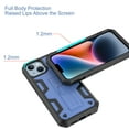 thumbnail image 3 of Dteck Holster Case with Belt Clip for iPhone 14 Plus, Heavy Duty Shell Holster Rugged Phone Cover with Kickstand Compatible with iPhone 14 Plus,Blue, 3 of 5