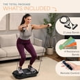 thumbnail image 6 of Lifepro Waver Vibration Plate Exercise Machine – Full Body Vibrating Plate for Lymphatic Drainage, Muscle Toning & Fat Loss – Includes Loop Bands, Remote & 99 Speed Settings - Black, 6 of 11