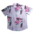 thumbnail image 2 of Camisas Hombre Camisa de manga corta de ocio de vacaciones de viaje de estilo de impresión de verano para hombres (A, 3XL), 2 of 4