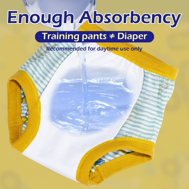 BIG ELEPHANT Toddler Potty Training Pants- 100% Cotton Unisex Baby