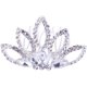 thumbnail image 1 of Peine Mini Princesa Tiara SSuperp con diamantes de imitación para cabello de boda blanco, 1 of 5