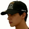 thumbnail image 2 of YAHWEH The True Light Christian Baseball Cap, Faith Based Scripture Hat with John Embroidery, Adjustable Unisex Worship Cap, Spiritual Gift for Men and Women, 2 of 3
