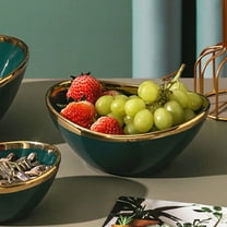 Pretyzoom Ceramic Serving Bowl Green 1Pcs