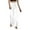 White, variant on Manxivoo Wide Leg Trousers for Women Ladies' Fashionable And Casual Spring And Summer Drawstring Cotton And Linen Split High Waisted Pants Women's Casual Pants S-5XL