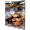 thumbnail image 2 of Design Art - Femme avec Aigles Volants, 2 of 3