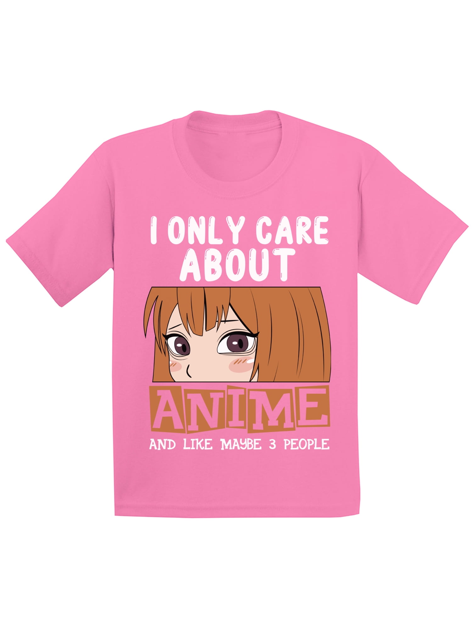 I Only Care About Anime T-Shirt for Kids Anime Boys Girls Tees Humor