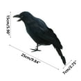 thumbnail image 5 of Mikilon Halloween Decorations, Simulation Crow Decoration All Saints Crow Props Simulation Feather Bird Party Supplies Decoration, As shown, 5 of 9