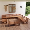 thumbnail image 1 of vidaXL 13 Piece Garden Lounge Set Solid Pinewood, 1 of 5