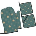 thumbnail image 2 of Saint Patrick Day Oven Mitts and Pot Holders 4 Pcs Sets for Kitchen, Cooking Gloves Heat Resistant Oven Mitt Gloves Non Slip Potholders BBQ Gloves for Grilling, Baking, BBQ, 2 of 6