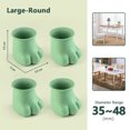 thumbnail image 4 of Bangcool Chair Legs Floor Protectors Cute 4PCS Cat Table Feet Covers Furniture Leg Caps, 4 of 10