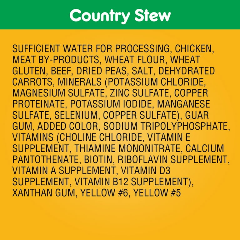 PEDIGREE Country Stew Cuts in Gravy for Adult Dogs Wet Dog Food 13.2 oz Cans 12 pack