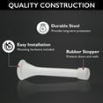 thumbnail image 5 of Design House 20-Pack Spring Door Stop Wall Protector with Rubber Tip, White, 5 of 16