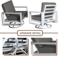 thumbnail image 2 of Aluminum Patio Furniture Set, 4 Pieces Outdoor Patio Sectional Conversation Set with Coffee Table, Swivel Chair, Loveseat Sofa, Thick Cushion, All-Weather Outdoor Furniture Set - 2 Swivel+ Loveseat, 2 of 5