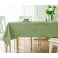 thumbnail image 4 of Tektrum 70 X 70 inch Square Herringbone Jacquard Textured Tablecloth Table Cover - Waterproof/Spill Proof/Stain Resistant/Wrinkle Free/Heavy Duty -Great for Banquet, Parties, Dinner, Wedding (Green), 4 of 7