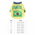thumbnail image 3 of Breathable Mesh Puppy Football Jersey - Lightweight Stretch Sporty Dog Clothes - Summer Shirts for Small Dogs, 3 of 5