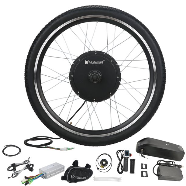 Voilamart 26 Inch 48V 1000W EBike Kit Front Wheel with 13Ah Battery