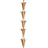Monarch Pure Copper Lily Rain Chain, 8-1/2 Feet Length