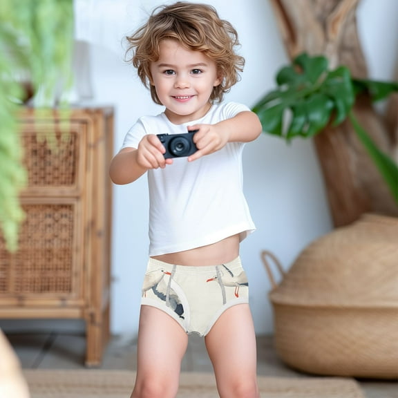 Ckdifva Seagull Boys Underwear Briefs Cotton Panties Active Stretch Briefs One Pack