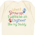 thumbnail image 4 of Inktastic Engineer Like Daddy Boys or Girls Long Sleeve Baby Bodysuit, 4 of 5