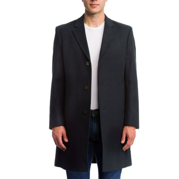 Ralph Lauren Mens Luther Luxury Blend Coat, Blue, 40 Regular