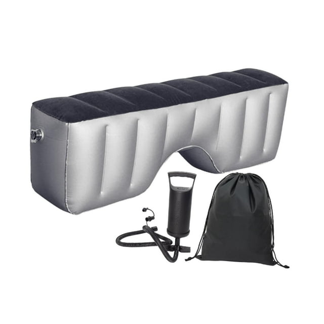 Colchón inflable para asiento trasero de coche, acolchado de PVC flocado, superficie cómoda. Estándar con bomba