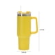 thumbnail image 2 of Taza de paja portátil de acero inoxidable de 40 oz para viajes al aire libre café amarillo, 2 of 7