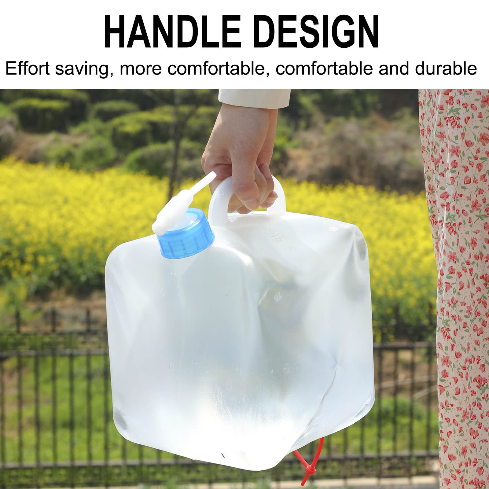 Foldable Camping Water Canister Storage Bag Water Bucket With Tap ...