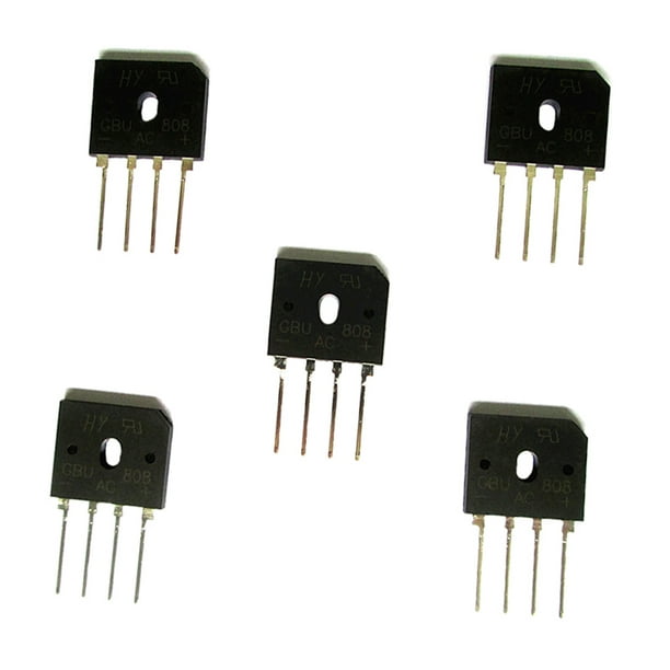 Piezas GBU808 Puente Rectificador Diodo Puente Plano 8A 800 V