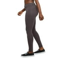 thumbnail image 4 of Hanes Legging en Jersey Extensible pour Femmes, m, Charbon Chiné, 4 of 5