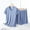 Blue, variant on ZZwxWA Womens Modal 2 Piece Outfits Casual Short Sleeve Top and Loose Shorts Comfy Lounge Set 2025 Summer Travel Tracksuits
