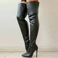 thumbnail image 4 of Mepaouo Women's Over The Knee Boots Sexy Stiletto Thigh High Boot Wide Calf Prom Party Wedding Shoes, 4 of 8