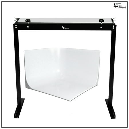 Complete Tabletop Product Photography Mini Studio Kit with Seamless White Cyclorama Background by Loadstone Studio
