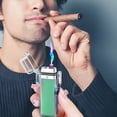 thumbnail image 5 of openpig Electric Lighter, Windproof Lighter Cool Lighters - Rechargeable USB, Windproof, Flameless, Waterproof for BBQ, Hiking, Camping (Green), 5 of 6