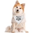 thumbnail image 3 of Soon to Be Big Brother Dog Bandana, Dog Bandana, White Pet Dog Scarf Accessories, Pet Dog Pregnancy Announcement Triangle Scarf, Funny Cute Dog Bandana, Dog Bandana for Dogs (C45), 3 of 4